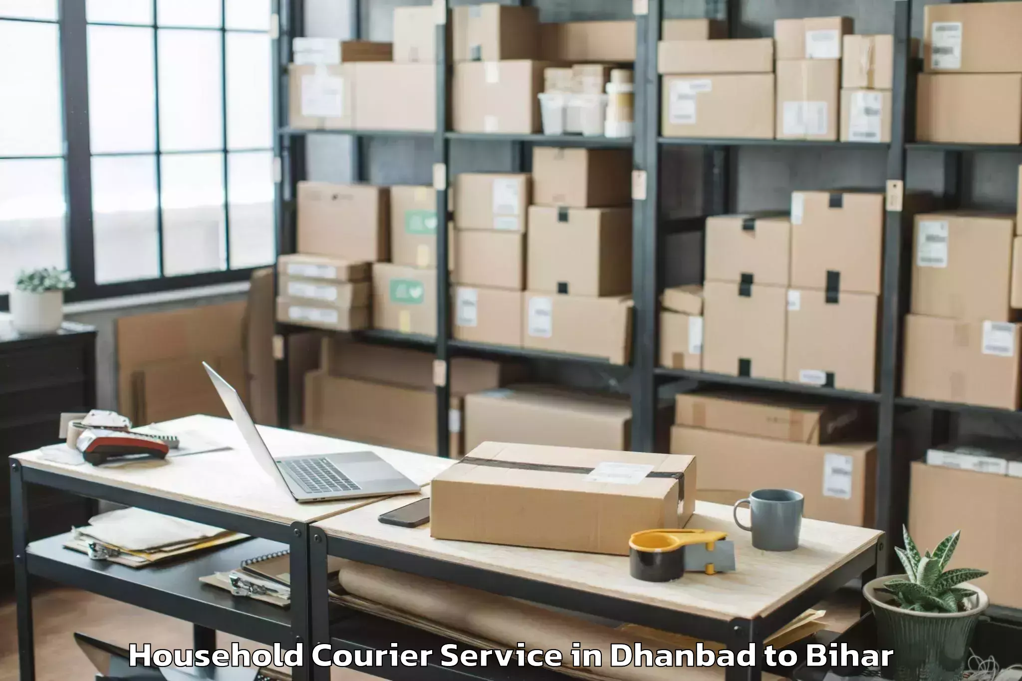 Efficient Dhanbad to Pandaul Household Courier